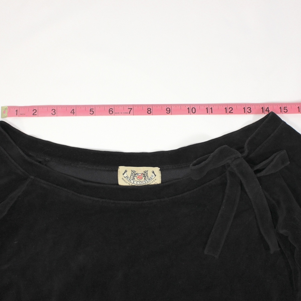 Juicy Couture Black Boat Neck Size Medium Women's - Picture 8 of 8